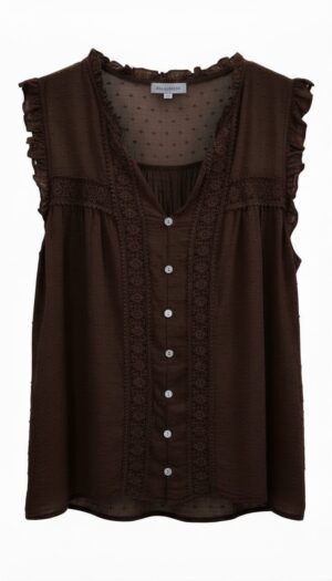 BLUSA JESSICA - Marrón