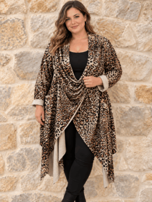 CASACA CRUZADA PRINT LEO